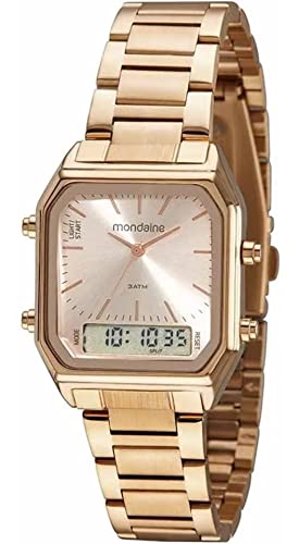 Relogio Mondaine Analógico E Digital Rosê 32216lpmvre2