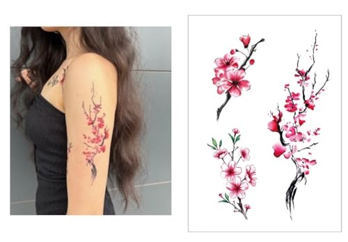 BeyondTattoos Temporary HB744X - Tatuaggio giapponese con fiori di ciliegio