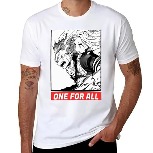 YFYCTTYL One for All (Boku No Hero Academia) T-Shirt White S