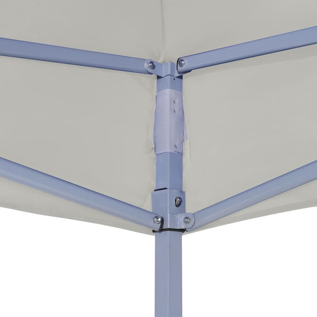 Gazebo pieghevole professionale in acciaio crema, 2 x 2 m