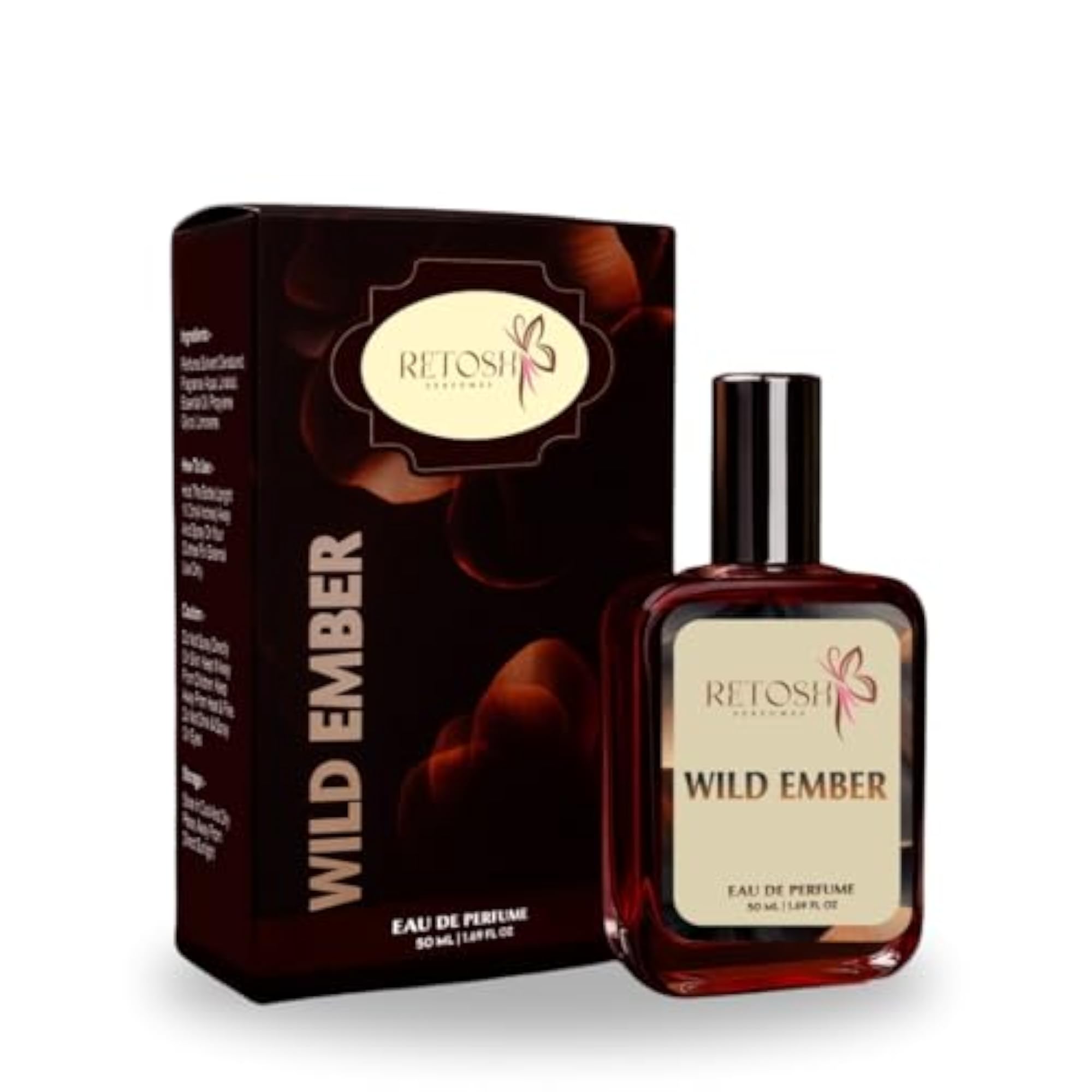 Wild Ember Eau de Parfum 50 ml, Bold Smoky-Floral Fragrance