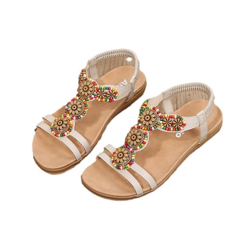 Womens Sandals Summer women's sandals fashion slip-on flat bottom flat heel open toe beach women sandals