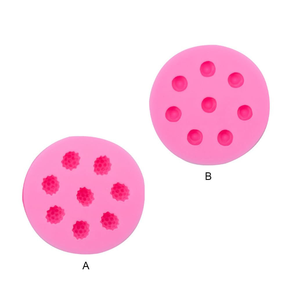 Juego de 10 moldes de silicona para chocolate, portátiles, de repuesto, con forma de fruta, para pasteles, galletas, pastelería, hogar, panadería, frambuesa