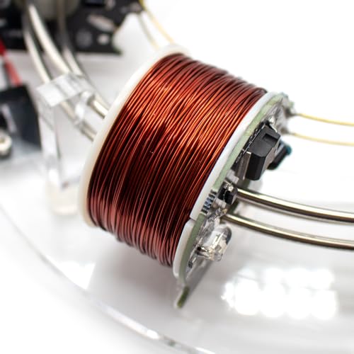 Image of 6-Coil Electromagnetic Cyclotron - Physics Teaching Model | Acrylic Construction. Demonstrates Electromagnetic Acceleration & Circular Motion. For Physics Classrooms & Stem Education