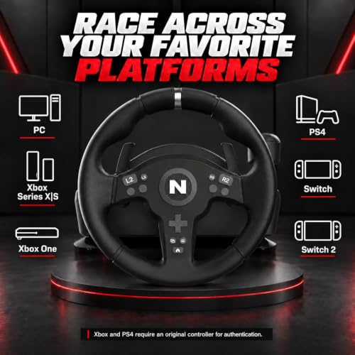 Nitho Drive Pro V200 Gaming Steering Wheel Black - Image 7