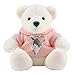 Umarmung Pailletten Teddybär Plüschtier-Spielzeugpuppe Niedliche kleine weiße Bärenpuppe Puppe Kinder Geburtstagsgeschenk 28cm Laimi