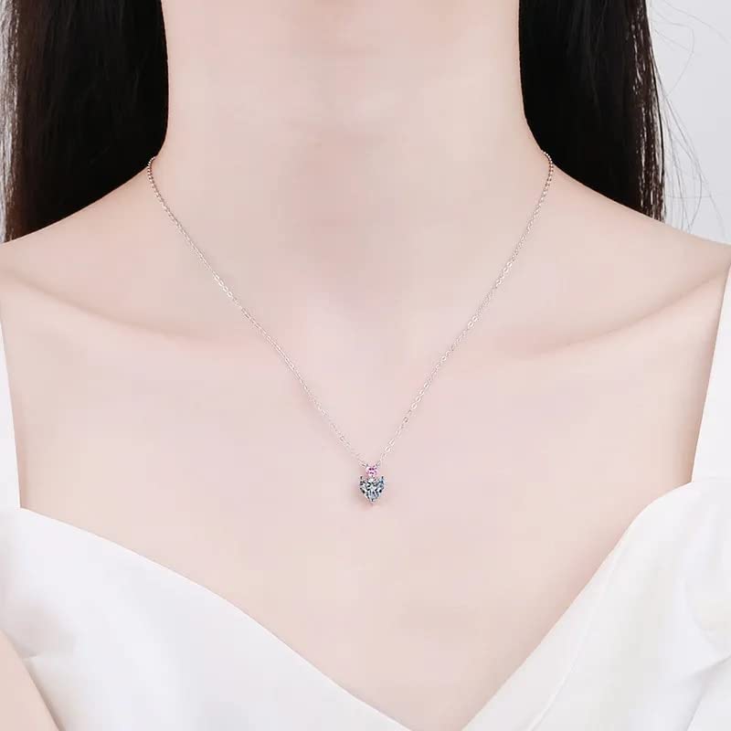 Collier moissanite anti-ternissement argent s925 durable - 2