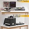 DocSafe Vinyl Record Storage Box with Lock,Fireproof&Water Resistant Record Organizer Storage for 100+ Single Records(12-inch),Collapsible Storage Crate with Lid&Handles for Valuable Album Collection #5