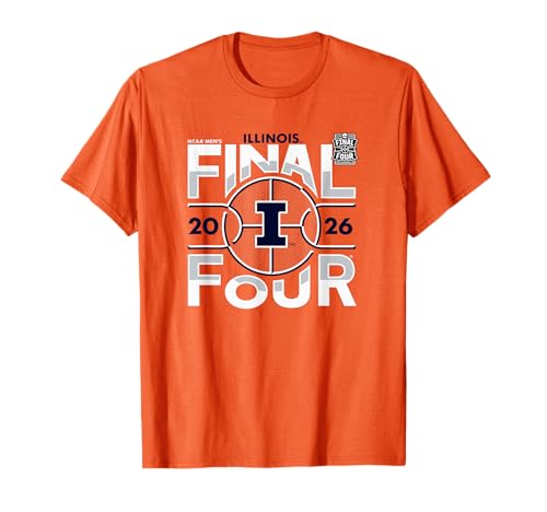 Illinois Illini Final Four 2026 Mens March Madness Logo T-Shirt