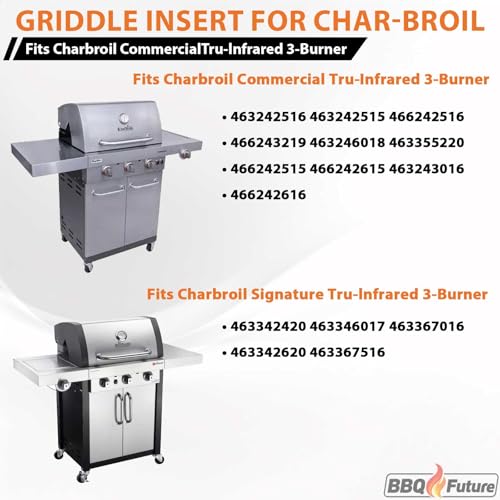 Image of Full Size Griddle Insert with Spatula for Charbroil TRU Infrared 3 Burner