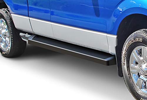 Estribos negros APS 6in compatibles Ford F150 04-14 miniatura 4