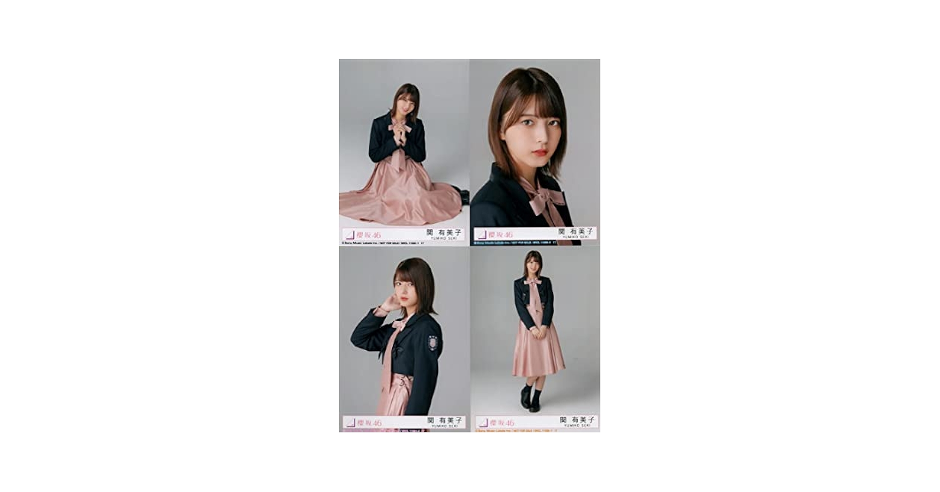 櫻坂46   関有美子  直筆サイン入り生写真 関有美子直筆サインチェキ 櫻坂46サイン アイドル