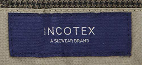 Incotex Brown Micro-Check Cotton Blend Pants - Slim4