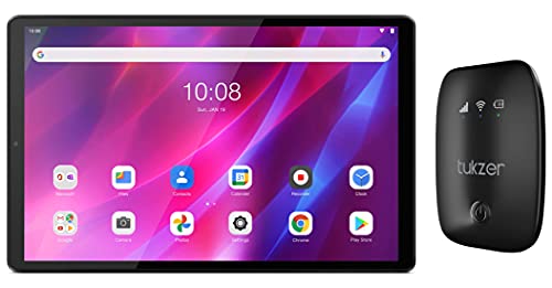 Image of Lenovo Tab K10 FHD (10.3 inch (26.16 cm), 3GB, 32GB, Wi-Fi+LTE, Calling), Abyss Blue + Tukzer 4G LTE Wireless Dongle