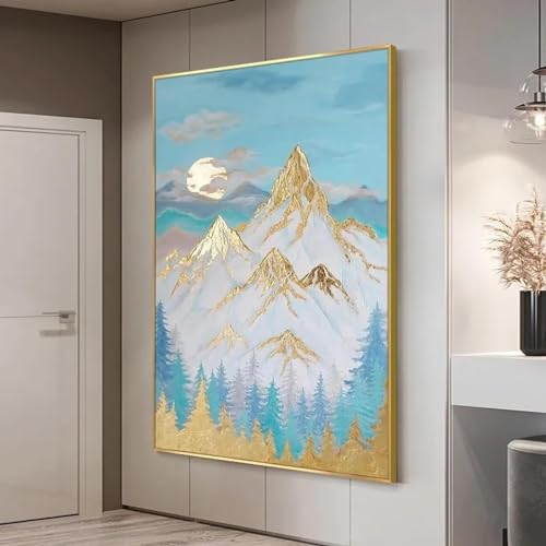 Toile abstraite KEBIA pour illuminer un salon sombre 70x100cm