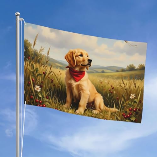Drapeau de jardin teckel double face en polyester durable de qualité supérieure - 3
