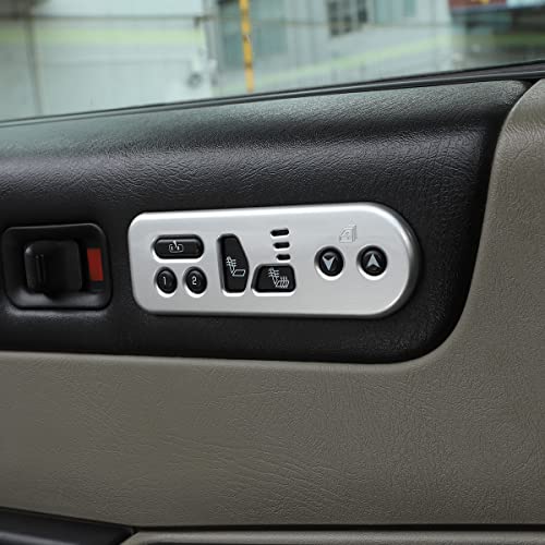 Marco de panel de interruptor de memoria Hummer H2 acabado elegante protector interior, 2 piezas 7