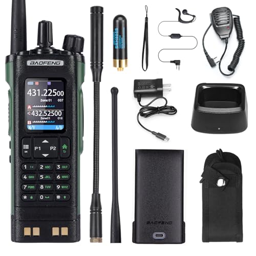 BAOFENG UV-32 UV32 10W Ham 2 Way Radio GPS One-Key Frequency Matching Writing Frequency APP Satellite Positioning Type-C UV32(1PC) (1)