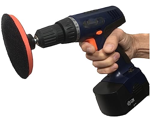 Suporte Disco Furadeira 125mm + 10 lixas madeira grão 60