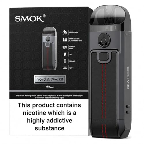 SMOK NORD 4 Pod Vape Kit [Black Leather]