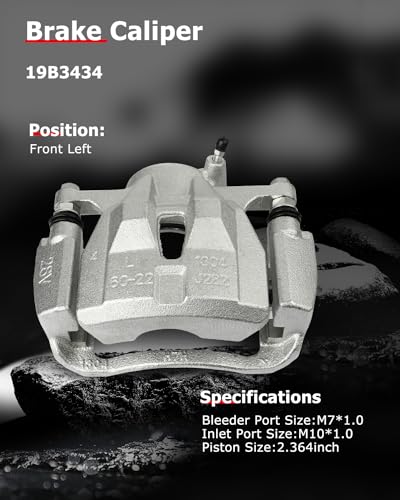 Image of cciyu 19B3434 Front Left Brake Caliper With Bracket For Pontiac For Vibe 2009-2010,For Scion For xD 2008-2014,For Toyota For Corolla 2009-2019,For Toyota For Matrix 2009-2014