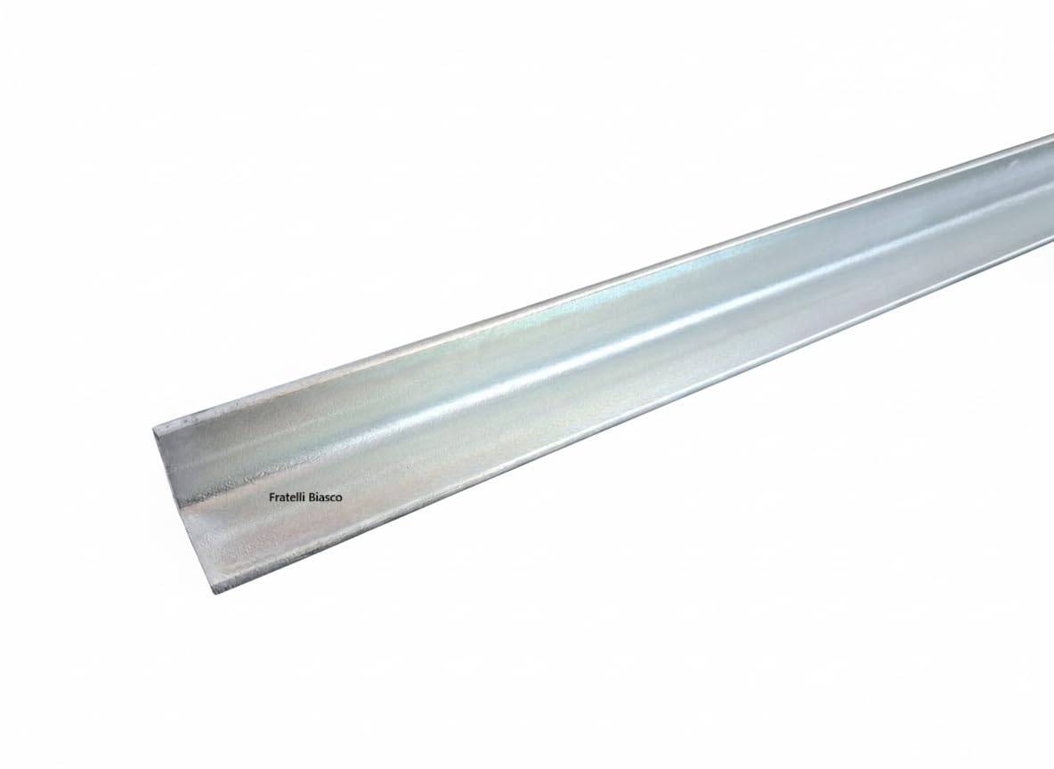Angolare in Ferro Zincato a L - Profilo L Metallo 30x30x3x1000 mm