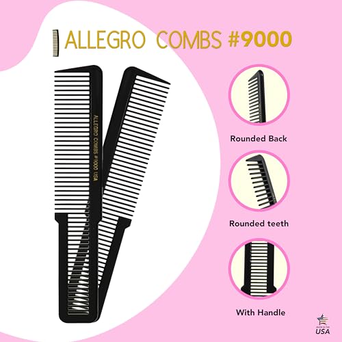 Peine Allegro Clipper 9000 Dientes Anchos Profesional miniatura 4