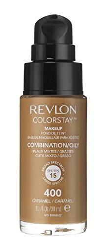 3 x Revlon Colorstay Pump 24HR Make Up SPF15 Comb/Oily Skin 30ml - Caramel