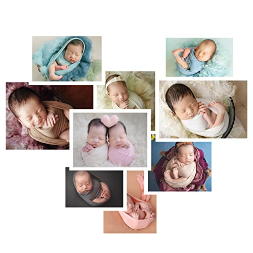Newborn Photography Stretch Wrap Boy Girl Baby Wraps Photography Props Baby Photo Prop Stretch Blanket (Pink) by Zeroest - Image 5