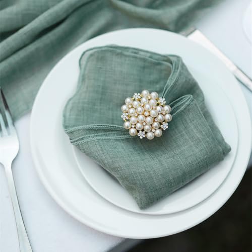 Serviettes en coton polyester douces et lavables format 46x46cm - 4