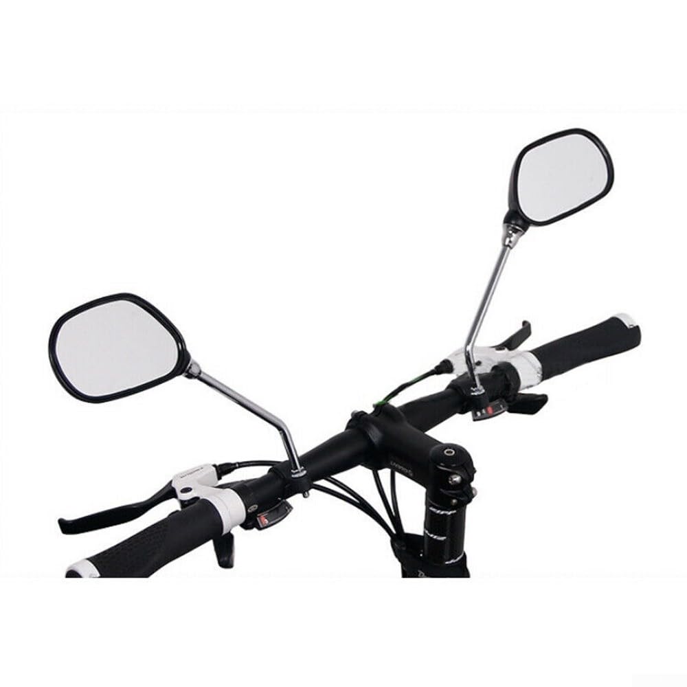 Mobility Scooter Handlebar Mirrors for Bicycles Large Lens, Scratch Resistant for Improved Vision