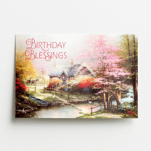DaySpring Aniversário - Cartões inspiradores em caixa - Thomas Kinkade - 70107