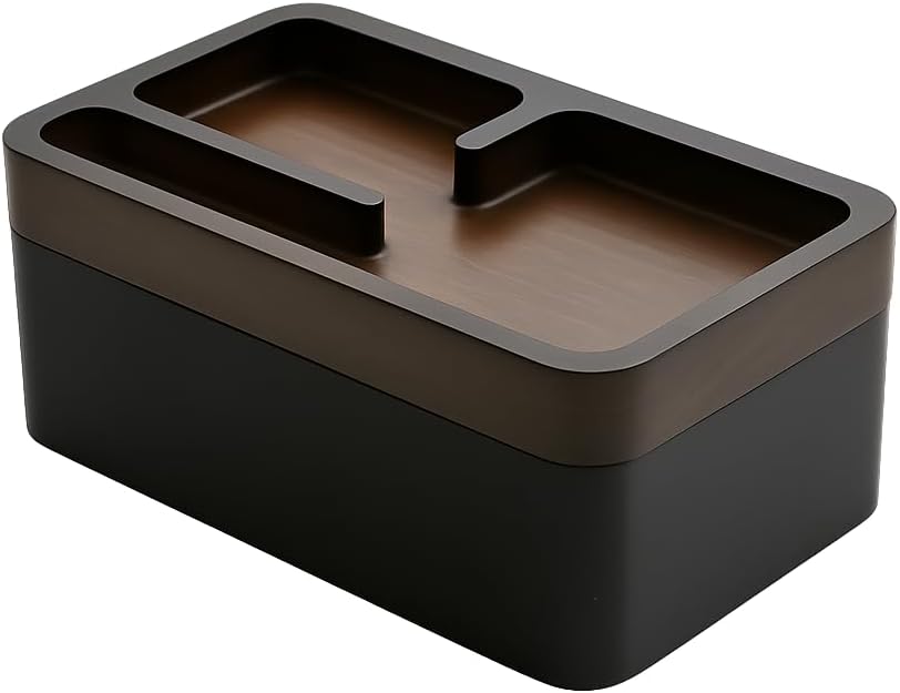 mordeco REVOV Tablett-Box, EDC Valet Tray Box mit authentischem Holz-Magnet-Drehdeckel, Büro-Schreibtisch-Organizer, Bürobedarf-Organizer, minimalistische Dekoration, EDC-Ausrüstungs-Organizer,