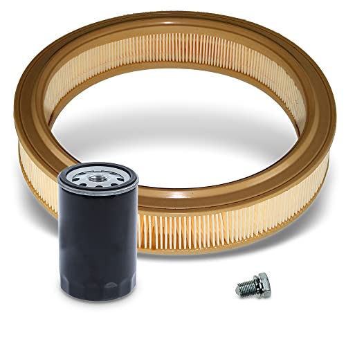 ATEC Germany Paquete de inspección juego de filtro con 1x filtro de aceite, 1x filtro de aire, 1x tapón de drenaje de aceite incl. anillo de sellado, COMPATIBLE CON   VW GOLF 3 (1H1), VENTO (1H2)
