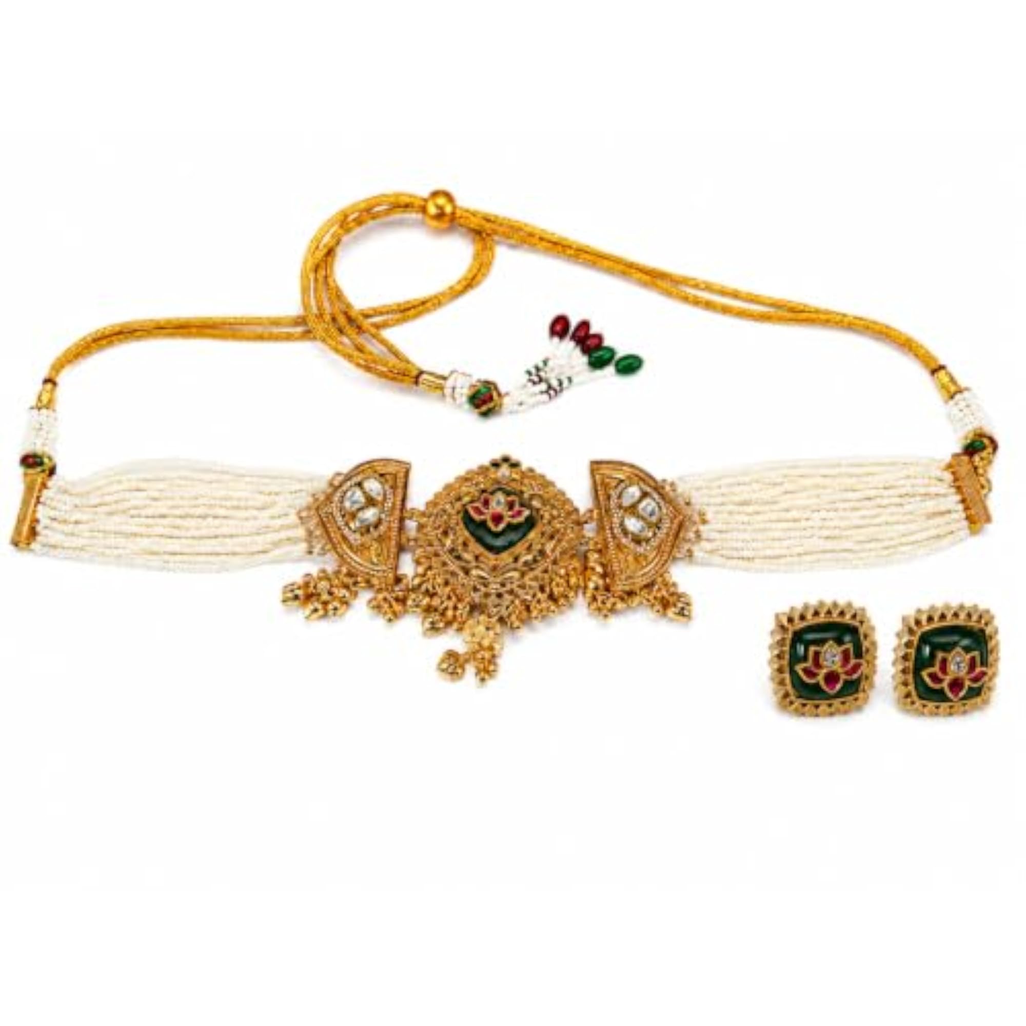 Women's Stone Necklace & Earring Set