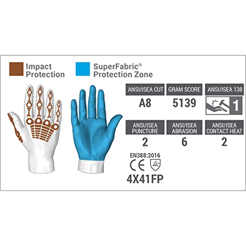 HexArmor EXT Rescue 4012 Firefighter Extrication Gloves with Impact and Cut Protection, XX-Large