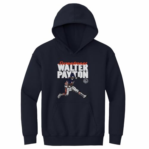 500 LEVEL Walter Payton Kids Hoodie - Walter Payton Hurdle