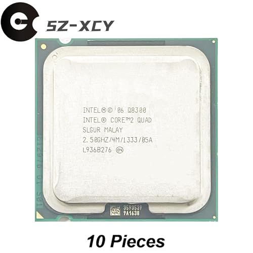 Processeur d'unité centrale Quad-Thread 4 Mo Cache Intel Q8300 2.5 GHz Lot de 10 CPU LGA 775