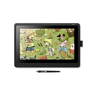 Wacom Cintiq 16 Drawing Tablet with Screen, 15.4" Full HD Display Graphic Arts Tablet Includes Pro Pen 2 w/Tilt Response, Graphic Design Animation Display Pad for Mac, PC