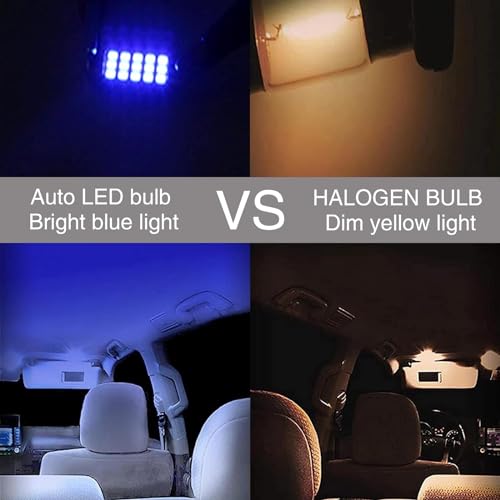 UGSHY 2 LEDs para auto 42mm 6000K 1200LM azul miniatura 7