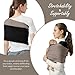 Shiaon Baby Wrap Carrier, Lightweight Baby Wearing Wraps for Newborn and Infant, Soft Swaddle Holder Carrier, Cozy Baby Sling 7-35 lbs Black+Brown