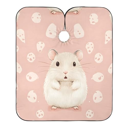 Hezely Cute Guinea Pig Hair Dye Cape, Barber Cape for Adults,Waterproof Salon Cape,Waterproof Hairdressing Styling Hair Cutting, 65