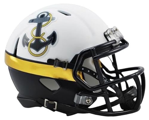 Navy Midshipmen Anchor 2012 NCAA Riddell Speed Mini Football Helmet - New in Riddell Box