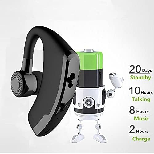 Image of Drumstone 𝟏𝟓 𝐘𝐞𝐚𝐫𝐬 𝐆𝐮𝐚𝐫𝐚𝐧𝐭𝐞𝐞 Single-Ear Bluetooth Business Headset with Noise-Reducing Microphone, Hands-Free Earpiece for Professional Calls and Driving