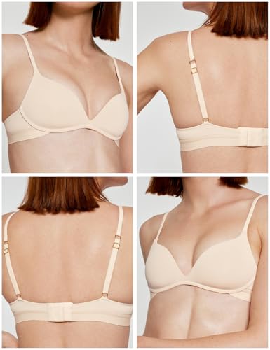 Image of Pepper Bra for Sizes AA-B Cups | Wirefree Zero-G Padded Lift Up Bra, Fitted Push Up Bralette for Women