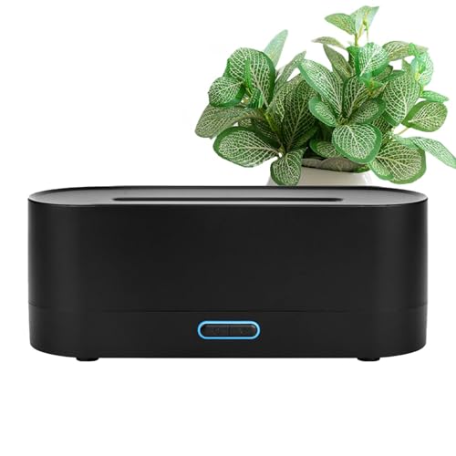 Difusor de llama, humidificador portátil recargable para habitación, humidificador de niebla fría con luz LED colorida con protección de apagado automático sin agua, humidificador personal para sala