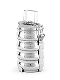 Royal Shappire Royal Sapphire Stainless Steel Belly Tiffin Food Carrier, Tiffin Lunch Box With 4 Container, 25 Cm