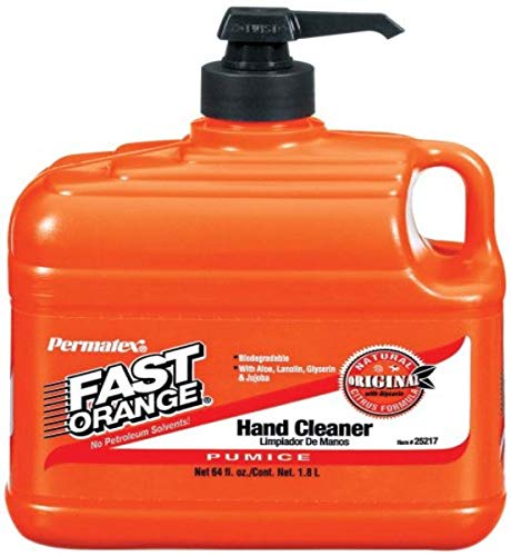 Permatex 25217-6PK Fast Orange Pumice Lotion Hand Cleaner, 1/2 Gallon (Pack of 6)