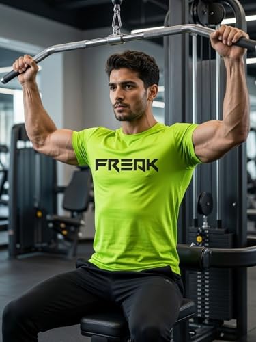 Image of 3Colours RGB Men's Gym Wear T-Shirt - Moisture-Wicking, Quick-Dry, Athletic Fit Workout Tee -Freak