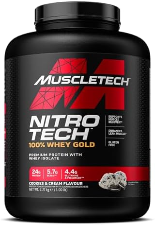MuscleTech NitroTech 100% Whey Gold Protein Pulver, Whey Isolate ...